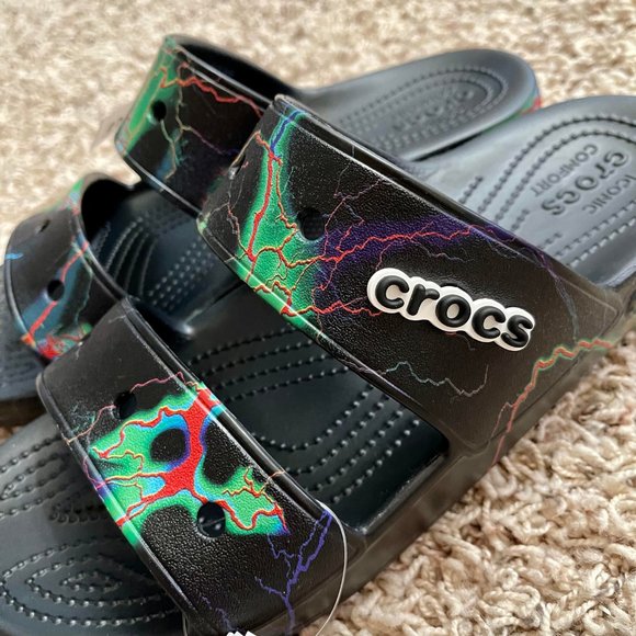 Crocs Classic Sandals Out of This World Lightning Unisex Men’s Sz 9 Women Sz 11 - Picture 9 of 12